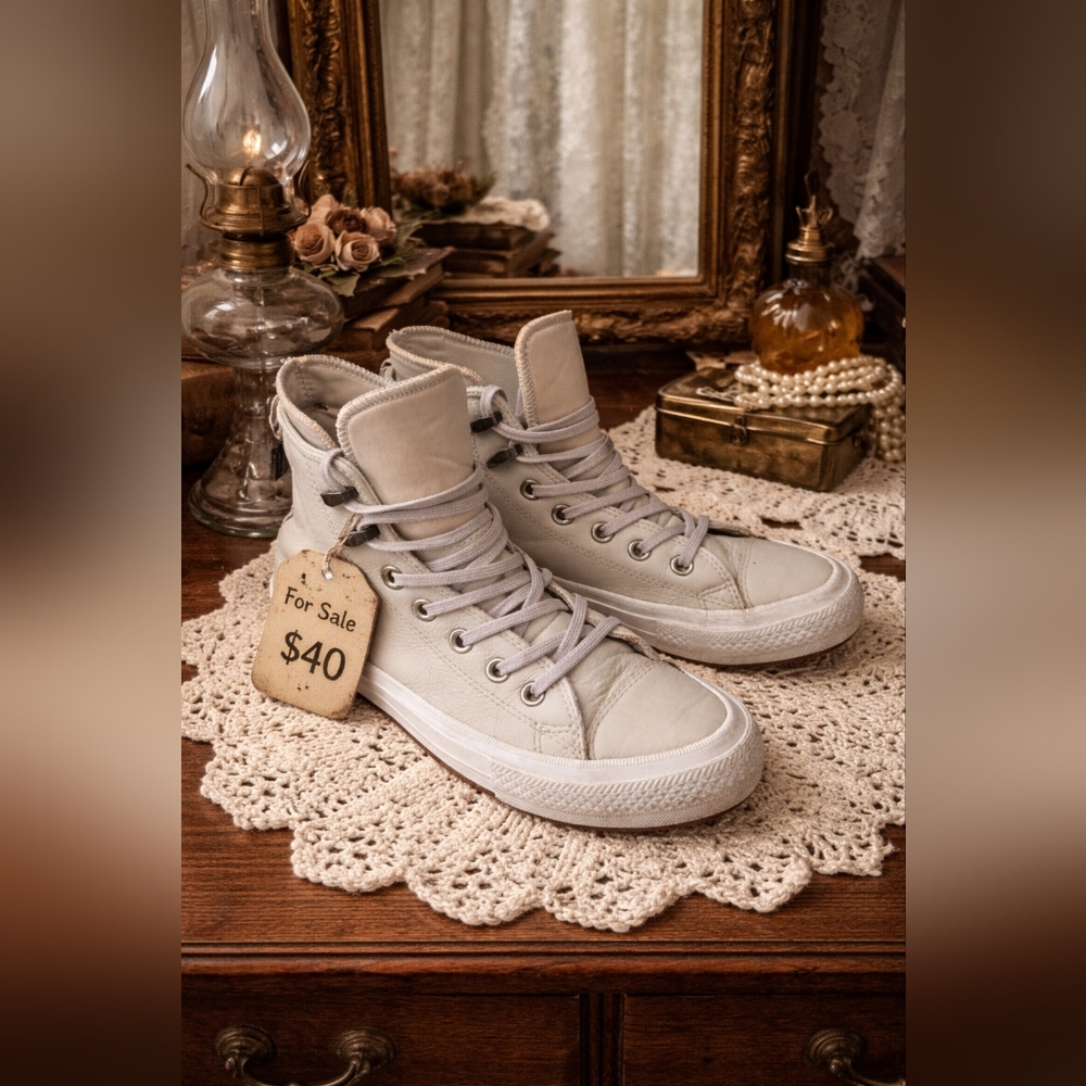 Converse Chuck Taylor All Star Counter Climate Leather High Top Sneakers Grey